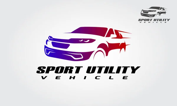 Sport Utility Vector Logo Şablonu. Lüks ve spor bir logo..