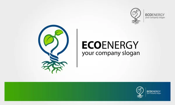 Πρότυπο Λογότυπου Eco Energy Vector Eco Energy Θέμα Έχει Σύγχρονη — Διανυσματικό Αρχείο