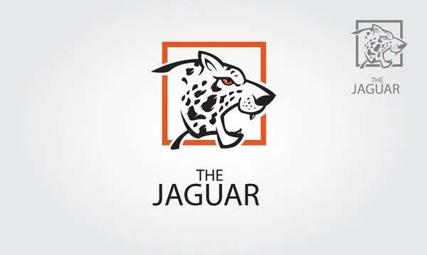 Jaguar Vector Logo Template Векторна Ілюстрація Про Великого Котячого Ягуара — стоковий вектор