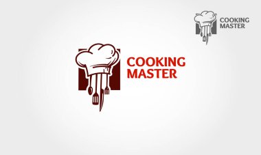 Usta Vektör Logo Şablonu Pişiriliyor. Bu logo tasarımı tüm yaratıcı işler, ürün isimleri, danışmanlık, restoran, catering veya herhangi bir gıda servisi için basit ve benzersiz.. 