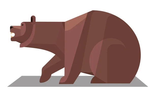 Brown Bear — Stock Vector