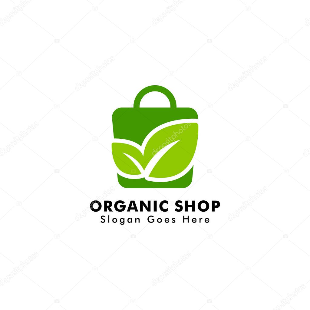 Organic Shop Logo Vector eps. 10
