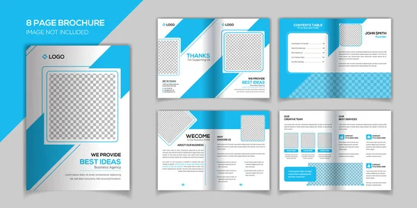 Pages Brochure Design Template Stock Vector