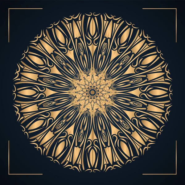 Luxury Mandala Background Golden Arabesque Style — Stock Vector