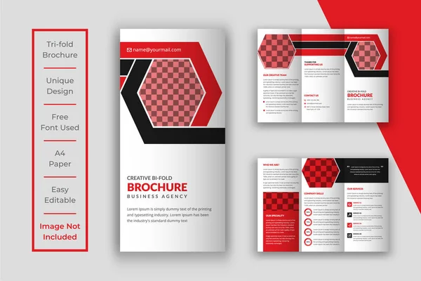 Business Tri Fold Broschüre Vorlage — Stockvektor