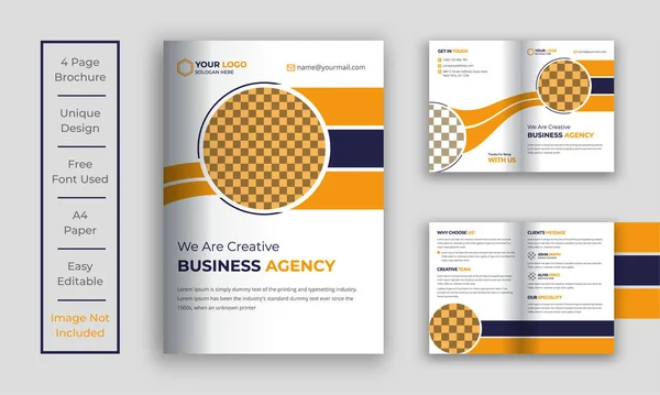 Business Fold Brochure Template Stock Illustration