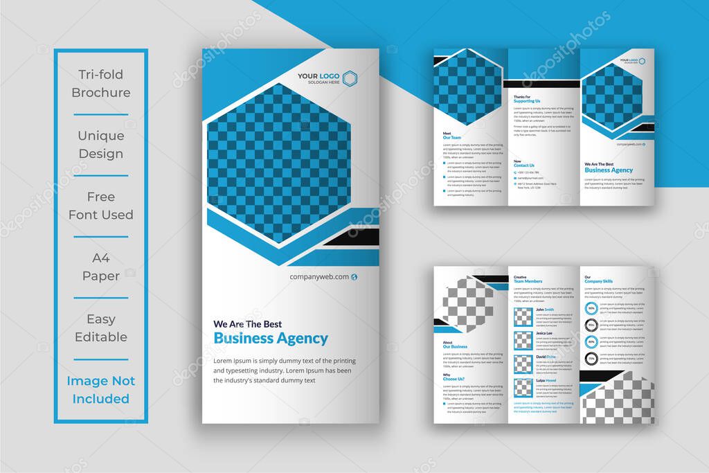 Minimal Business Tri-Fold Brochure
