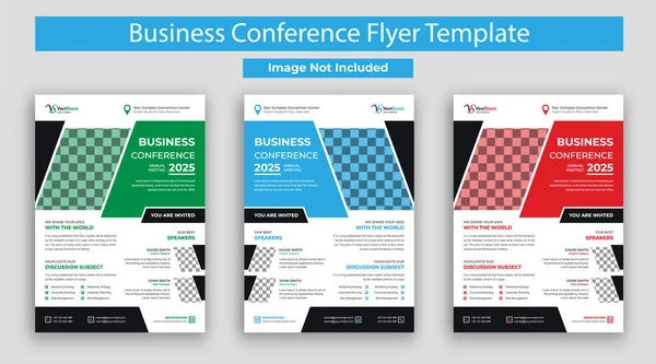 Business Conference Flyer Bundle Royalty Free Stock Vectors
