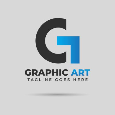 G harfi logo vektör şablonu