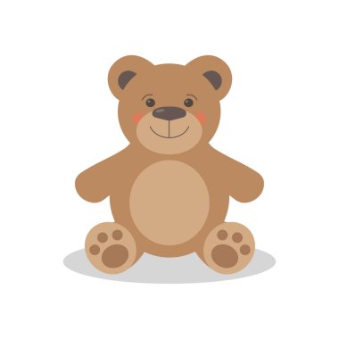 sevimli oyuncak ayı vektör çizimi