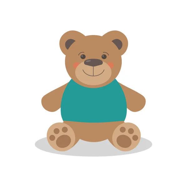Χαριτωμένο Παιχνίδι Αρκούδα Διανυσματική Απεικόνιση — Διανυσματικό Αρχείο