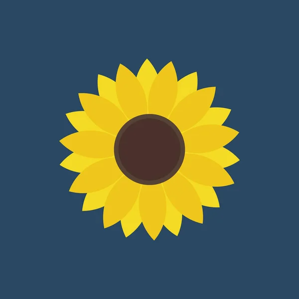 Значок Соняшнику Векторні Ілюстрації — стоковий вектор