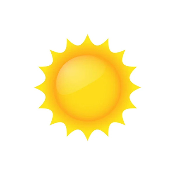 Sonnensymbol Vektorillustration — Stockvektor