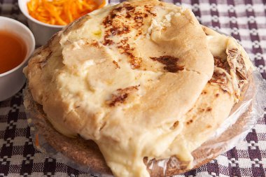 Pupusas fotoğrafı Orta Amerika 'dan tipik bir yemek.