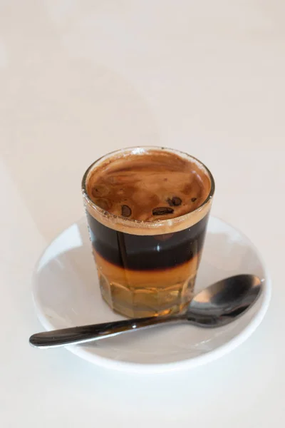 Kaffee Mit Gebranntem Rum Zucker Und Zimt Typisch Für Valencia — Stockfoto