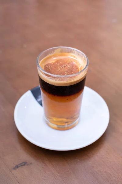 典型的瓦伦西亚咖啡和烧朗姆酒 — 图库照片