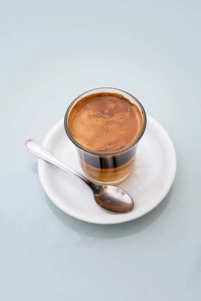 Typischer Kaffee Mit Rum Und Zucker Aus Valencia — Stockfoto