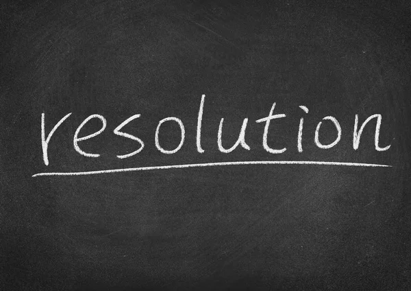 Çözünürlük kavramı kelime yazı tahtası arka plan üzerinde