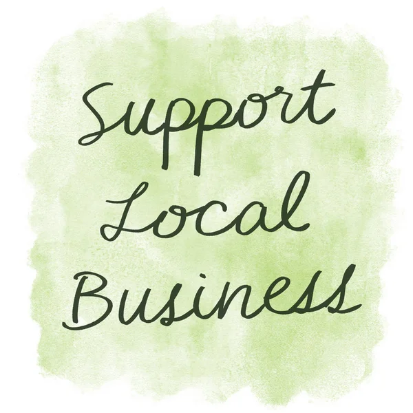 support local business text