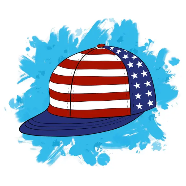 Vektoros illusztráció ifjúsági megtorló amerikai zászló színekkel — Stock Vector