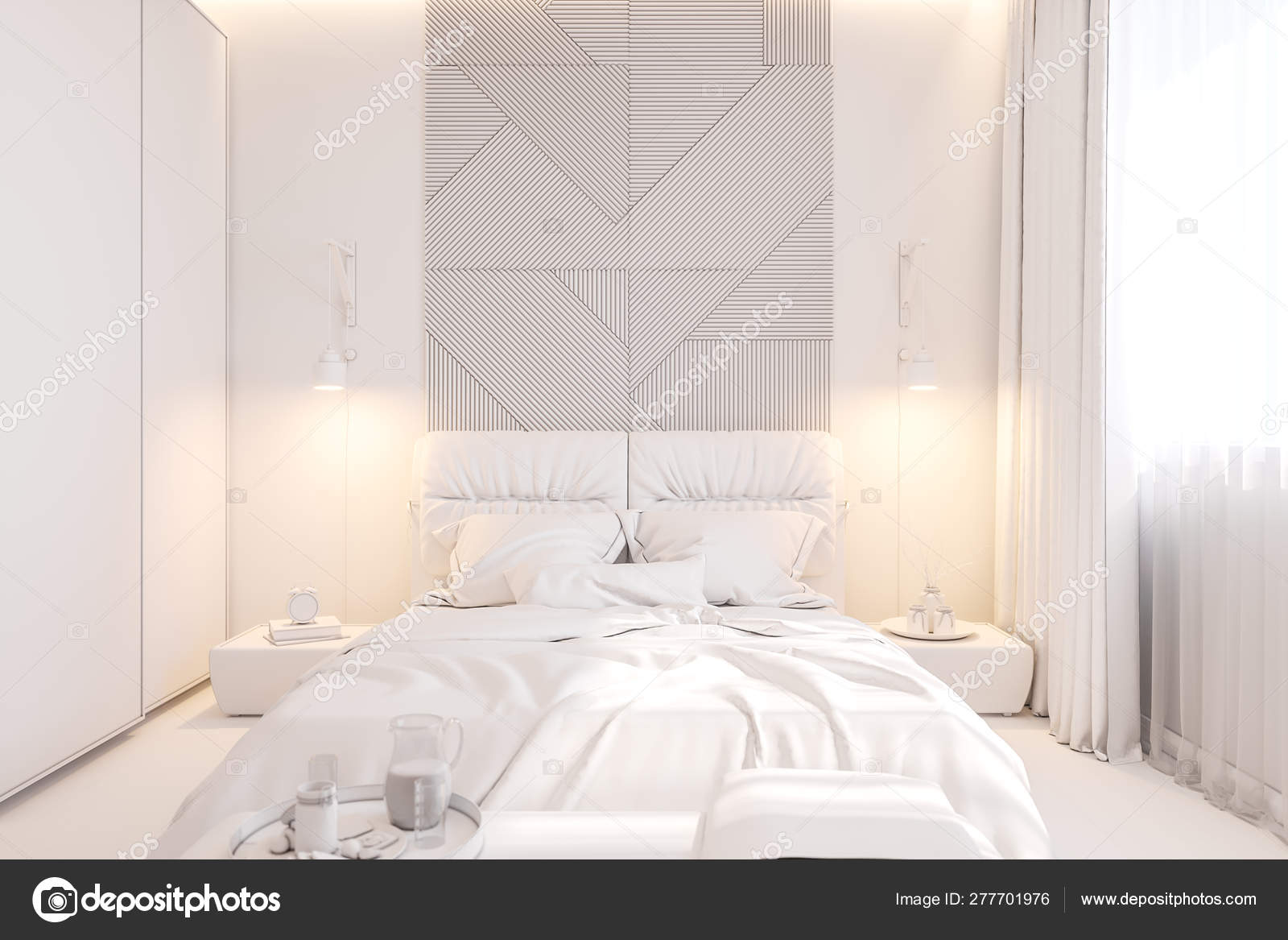 The Interior Design Of The Master Bedroom In The