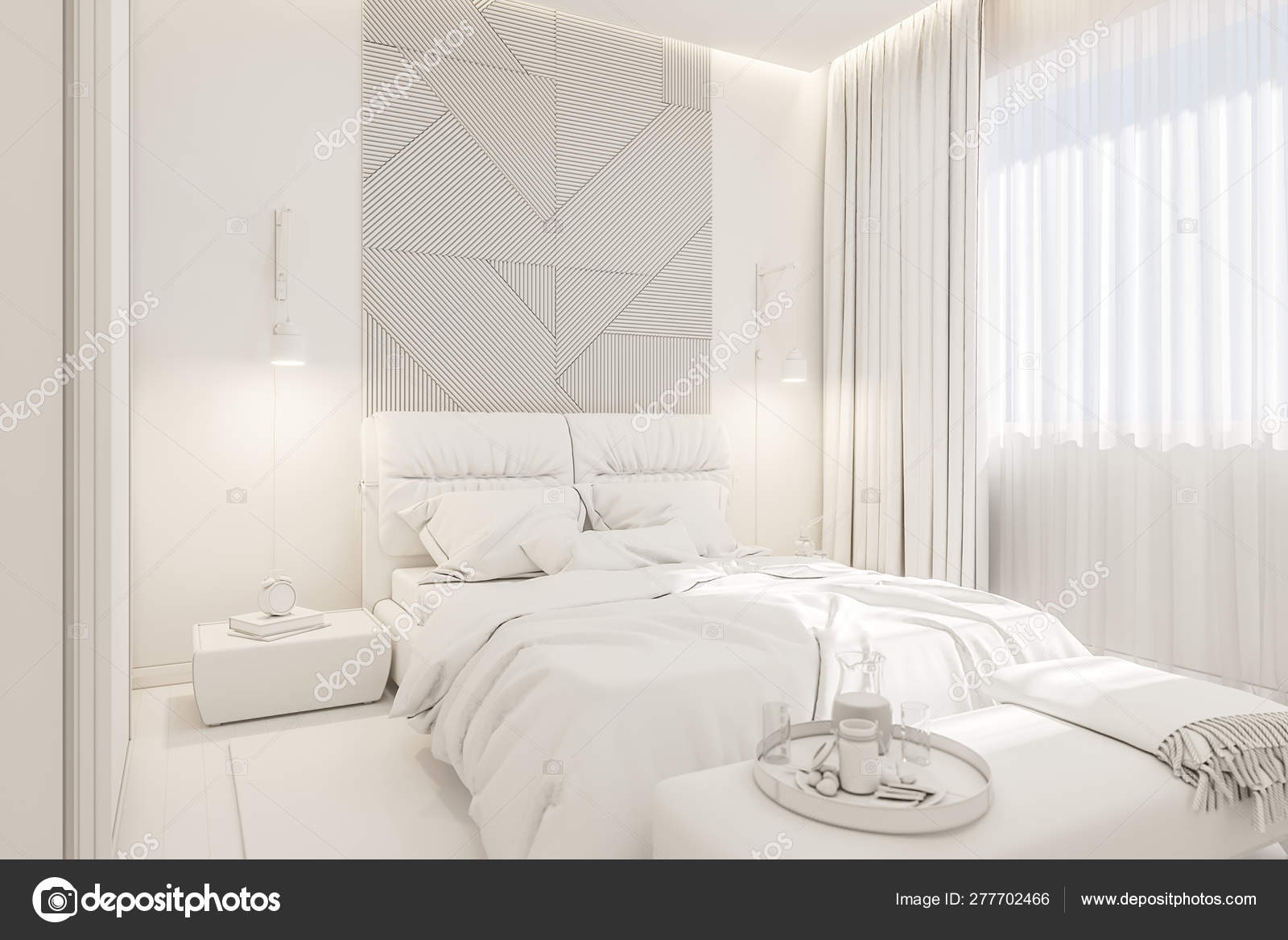 The Interior Design Of The Master Bedroom In The