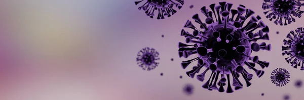 Render Coronavirus 2019 Ncov Corona Vírus Influenza Orvosi Egészségügyi Világjárvány — Stock Fotó