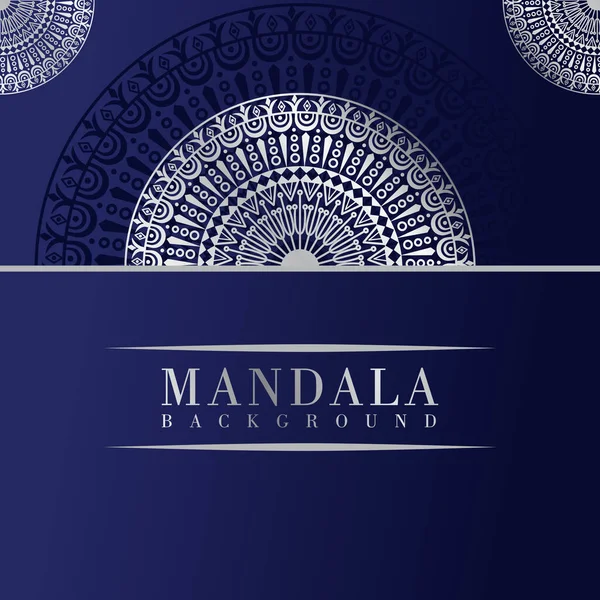 Luxo Mandala Tema Fundo Design —  Vetores de Stock