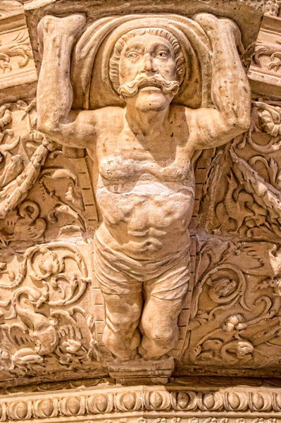 Palma Spain Липня 2016 Скульптура Рельєфу Басу Всередині Собору Пальма — стокове фото