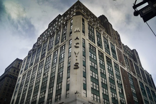 Nowość York City Maja 2017 Macys Flagowa Lokalizacja Herald Square — Zdjęcie stockowe