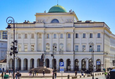 WARsaw, POLAND, Nisan 07 2018: Polonya Bilim Akademisi Varşova, Polonya.