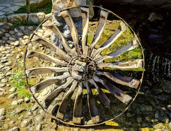 Bijeljina Bósnia Herzegovina Abril 2018 Uma Velha Roda Moinho Água — Fotografia de Stock