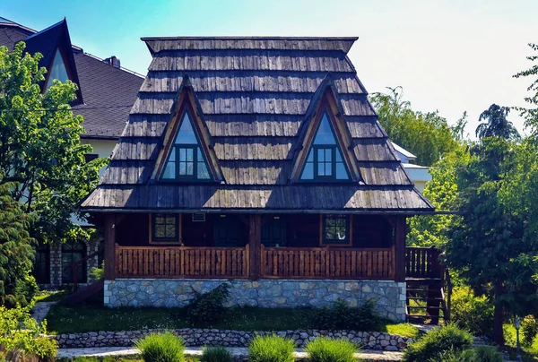 Ethno Village Stanisici Bosnie Herzégovine Avril 2018 Réplique Maison Traditionnelle — Photo