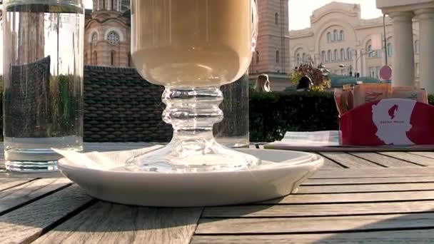 Banjaluka Bosnia Herzegovina November 2018 Julius Meinl Caffe Latte Dengan — Stok Video