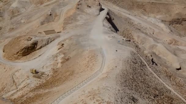 Restos Antiga Rampa Romana Usada Para Atacar Fortaleza Parque Nacional — Vídeo de Stock