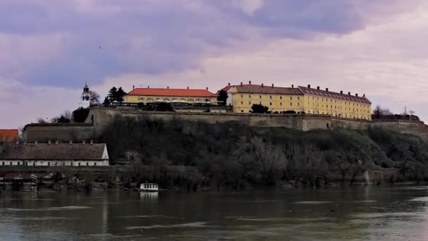 Novi Sad Serbia Mart 2019 Tuna Nehri Üzerinden Sırbistan Novi — Stok video