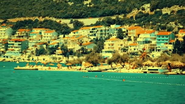 Ним Босния Говина Июля 2020 Ландшафтный Вид Побережье Адриатического Моря — стоковое видео