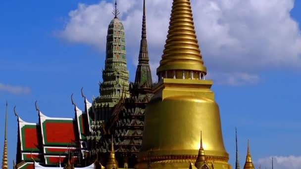 Bangkok Thailand December 2019 Grote Tempelstructuur Koninklijk Paleis Bangkok Thailand — Stockvideo
