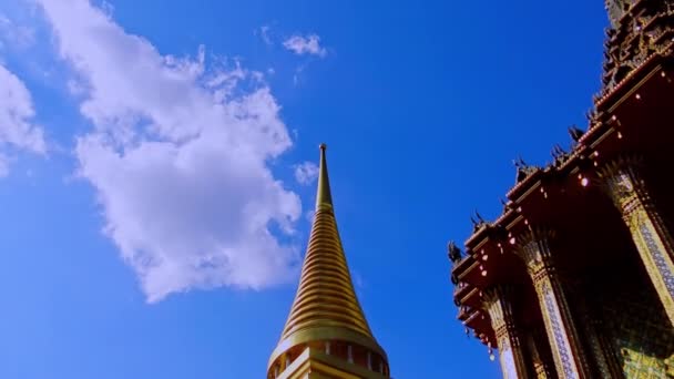 Bangkok Thailand December 2019 Nagy Templom Szerkezete Belsejében Royal Palace — Stock videók