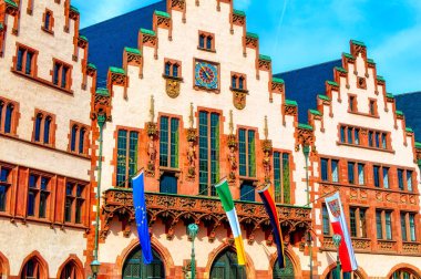FRANKFURT AM MAIN, GERMANY, 22 Mart 2019: Frankfurt am Main, Almanya 'da bulunan geleneksel Alman şehirleri.