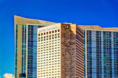 MIAMI, FLORIDA, ABD, 30 Nisan 2019: Miami, Florida şehir merkezindeki Hotel Intercontinental, ABD.