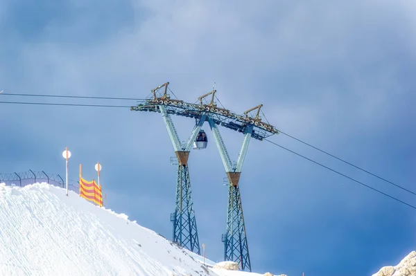 Nassfeld Österreich Januar 2019 Skigondel Bei Der Täglichen Arbeit Beliebten — Stockfoto