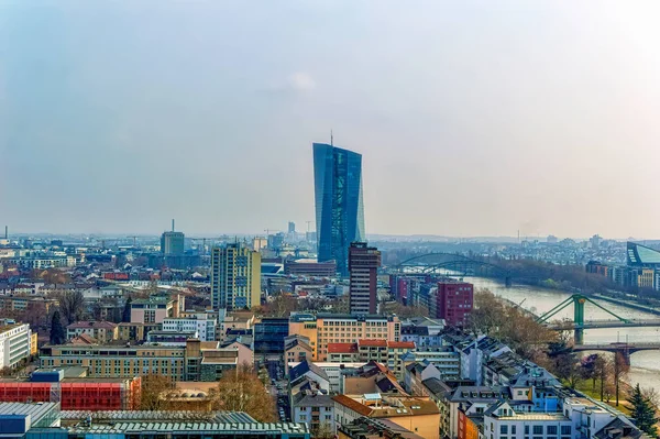 Frankfurt Main Germany March 2019 New Modern European Central Bank — Stock Photo, Image