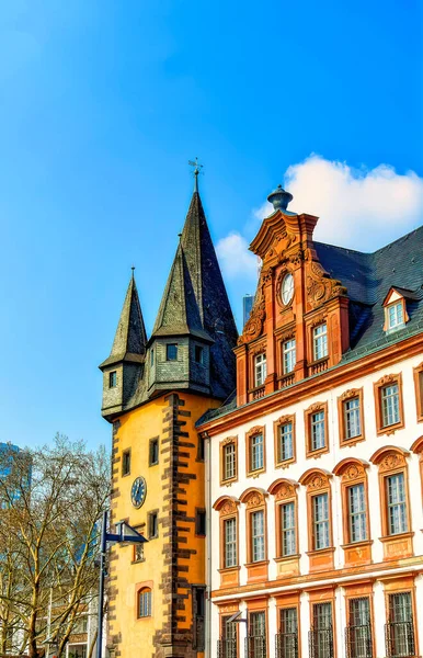 Frankfurt Main Deutschland März 2019 Häuser Traditionellen Deutschen Stil Der — Stockfoto