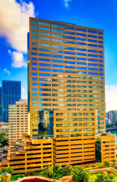 Miami États Unis Avril 2019 Bâtiments Commerciaux Modernes Situés Brickell — Photo