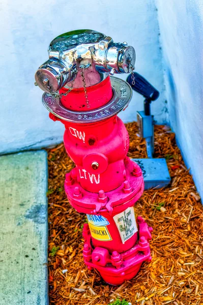 Miami Beach Usa April 2019 Public Fire Sprinkler System Installed — 图库照片