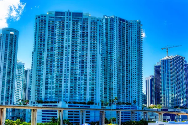 Miami Florida Eua Abril 2019 Edifícios Negócios Modernos Centro Cidade — Fotografia de Stock