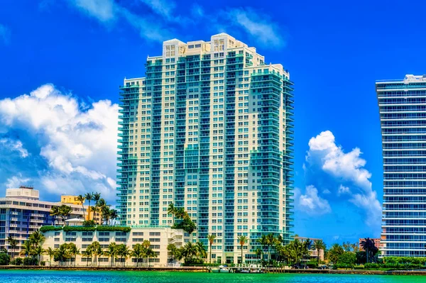 Miami Florida Mayo 2019 Vista Aérea Sobre Edificios Modernos Ciudad — Foto de Stock