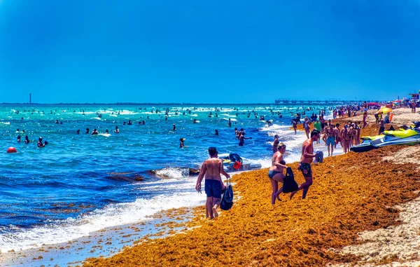 Miami Beach Florida Сша Травня 2019 Люди Пляжі Під Час — стокове фото
