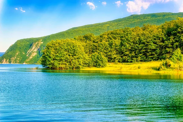 Rama lake with natural surroundings in Rama, Bosnia and Herzegovina.